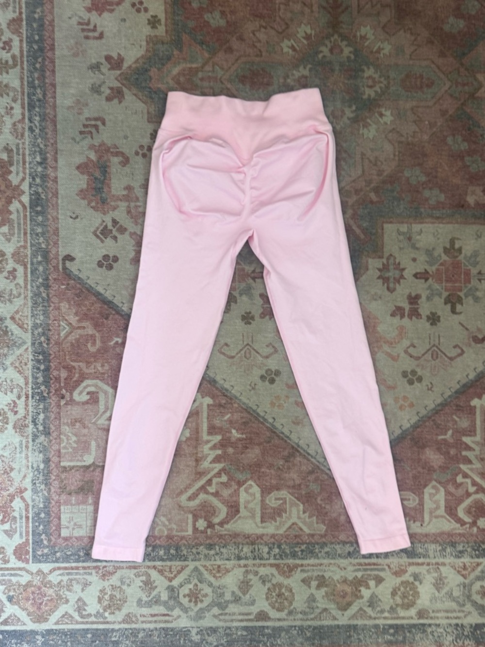 Girls' Soft Pink Pull-On Leggings - Picture 2 of 3